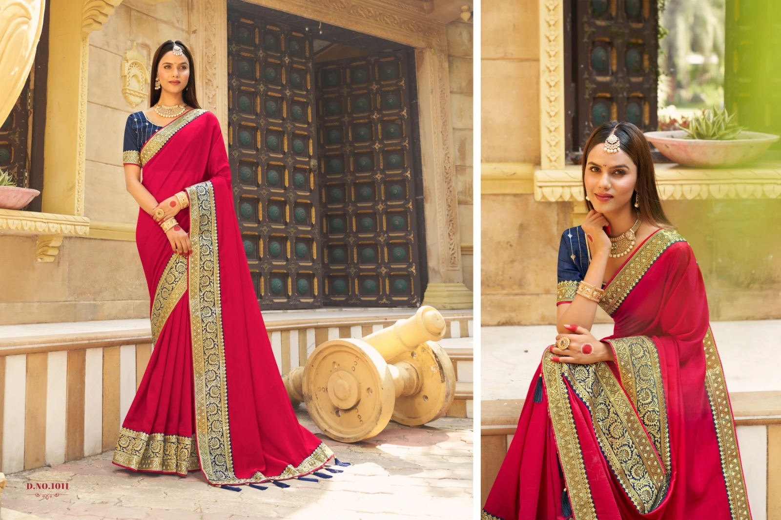 Suma Designer Manyta Vichitra Blooming Wholesale Fancy Sarees Catalog — Wholesale Sarees, MPA wholesale from Surat - Gallery Image 6